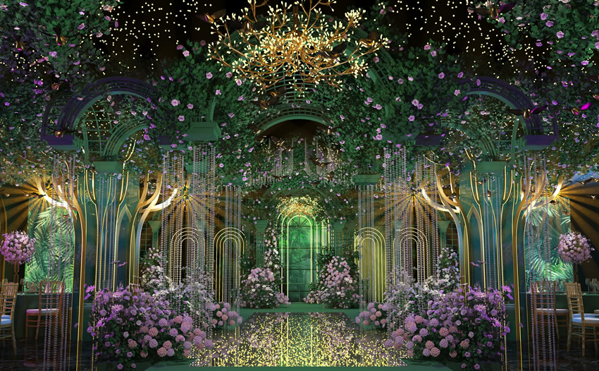 浙江奇妙森林婚礼堂效果展示